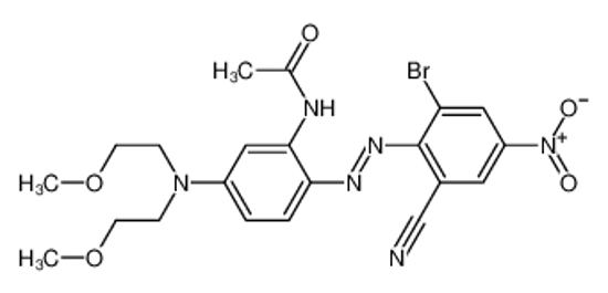 Picture of N-[5-[bis(2-methoxyethyl)amino]-2-[(2-bromo-6-cyano-4-nitrophenyl)diazenyl]phenyl]acetamide