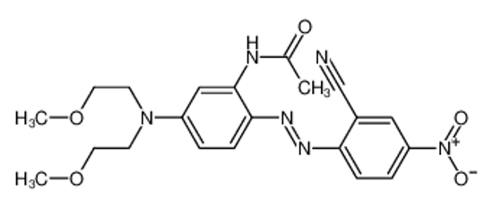 Picture of N-[5-[bis(2-methoxyethyl)amino]-2-[(2-cyano-4-nitrophenyl)diazenyl]phenyl]acetamide
