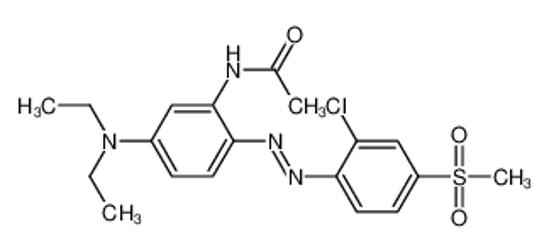 Picture of N-[2-[[2-chloro-4-(methylsulphonyl)phenyl]azo]-5-(diethylamino)phenyl]acetamide