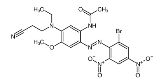 Picture of N-[2-[(2-bromo-4,6-dinitrophenyl)azo]-5-[(2-cyanoethyl)ethylamino]-4-methoxyphenyl]acetamide
