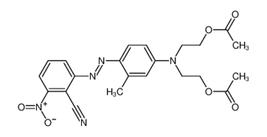 Picture of 2-[N-(2-acetyloxyethyl)-4-[(2-cyano-4-nitrophenyl)diazenyl]-3-methylanilino]ethyl acetate