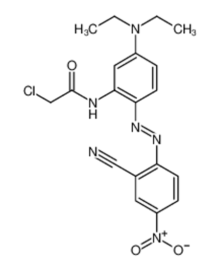 Picture of 2-chloro-N-[2-[(2-cyano-4-nitrophenyl)diazenyl]-5-(diethylamino)phenyl]acetamide