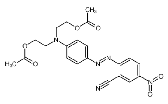 Picture of 2-[N-(2-acetyloxyethyl)-4-[(2-cyano-4-nitrophenyl)diazenyl]anilino]ethyl acetate