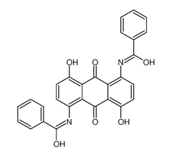 Picture of N-(5-benzamido-4,8-dihydroxy-9,10-dioxoanthracen-1-yl)benzamide