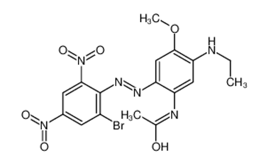 Picture of N-[2-[(2-bromo-4,6-dinitrophenyl)diazenyl]-5-(ethylamino)-4-methoxyphenyl]acetamide