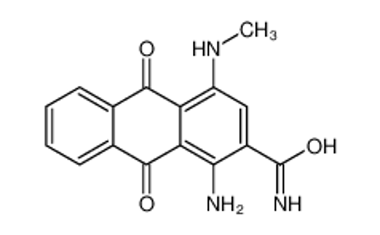 Picture of 1-amino-4-(methylamino)-9,10-dioxoanthracene-2-carboxamide