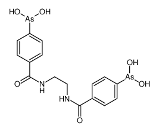 Picture of [4-[2-[(4-dihydroxyarsanylbenzoyl)amino]ethylcarbamoyl]phenyl]arsonous acid