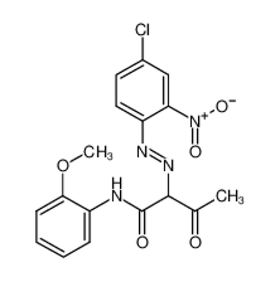 Picture of 2-[(4-chloro-2-nitrophenyl)diazenyl]-N-(2-methoxyphenyl)-3-oxobutanamide