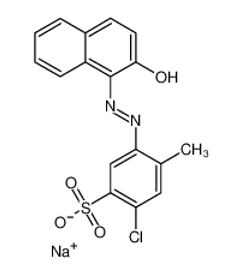 Picture of sodium,5-chloro-4-methyl-2-[(2E)-2-(2-oxonaphthalen-1-ylidene)hydrazinyl]benzenesulfonate
