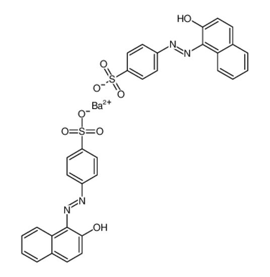 Picture of barium bis[4-[(2-hydroxy-1-naphthyl)azo]benzenesulphonate]