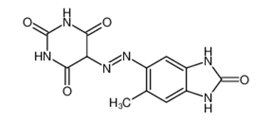 Picture of 5-[2-(6-methyl-2-oxobenzimidazol-5-yl)hydrazinyl]-1,3-diazinane-2,4,6-trione