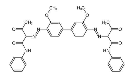 Picture of 2-[[4-[4-[(1-anilino-1,3-dioxobutan-2-yl)diazenyl]-3-methoxyphenyl]-2-methoxyphenyl]diazenyl]-3-oxo-N-phenylbutanamide