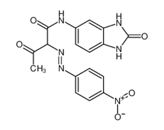 Picture of 2-[(4-nitrophenyl)diazenyl]-3-oxo-N-(2-oxo-1,3-dihydrobenzimidazol-5-yl)butanamide