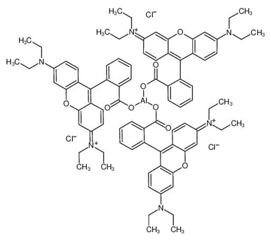 Picture of aluminum,2-[3-(diethylamino)-6-diethylazaniumylidenexanthen-9-yl]benzoate,trichloride