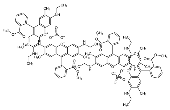 Picture of methyl 2-[3,6-bis(ethylamino)-2,7-dimethyl-1H-xanthen-9-yl]benzoate