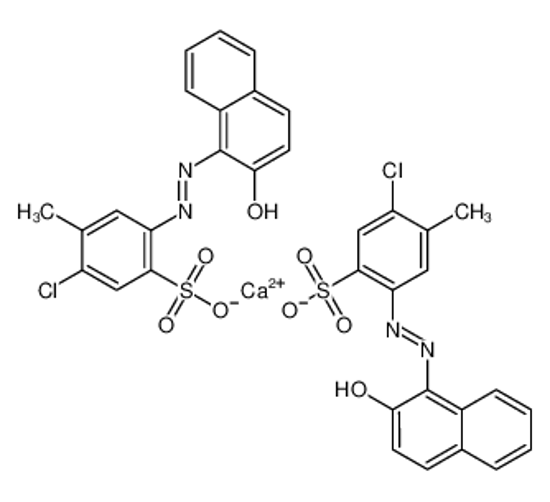 Picture of calcium bis[2-chloro-5-[(2-hydroxy-1-naphthyl)azo]toluene-4-sulphonate]