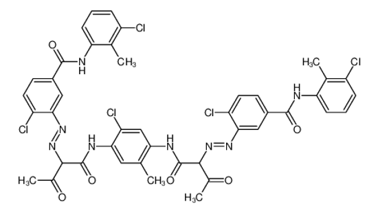 Picture of 4-chloro-3-[[1-[5-chloro-4-[[2-[[2-chloro-5-[(3-chloro-2-methylphenyl)carbamoyl]phenyl]diazenyl]-3-oxobutanoyl]amino]-2-methylanilino]-1,3-dioxobutan-2-yl]diazenyl]-N-(3-chloro-2-methylphenyl)benzamide