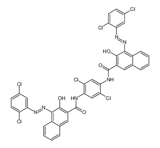 Picture of N,N'-(2,5-dichloro-1,4-phenylene)bis[4-[(2,5-dichlorophenyl)azo]-3-hydroxynaphthalene-2-carboxamide]