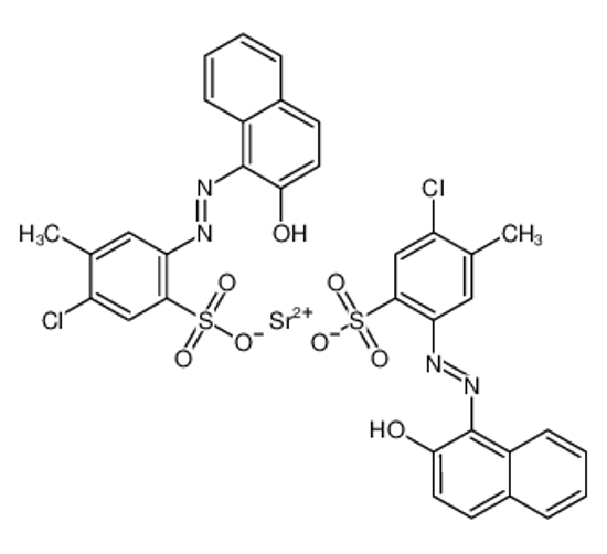 Imagem de strontium,5-chloro-4-methyl-2-[(2Z)-2-(2-oxonaphthalen-1-ylidene)hydrazinyl]benzenesulfonate