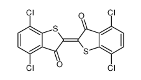 Picture of (2Z)-4,7-dichloro-2-(4,7-dichloro-3-oxo-1-benzothiophen-2-ylidene)-1-benzothiophen-3-one