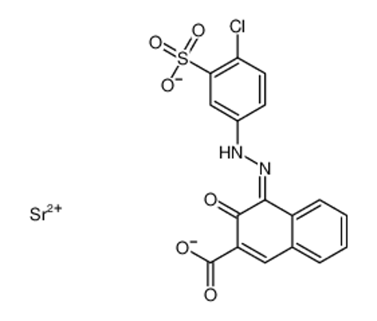 Imagem de strontium,(4E)-4-[(4-chloro-3-sulfonatophenyl)hydrazinylidene]-3-oxonaphthalene-2-carboxylate