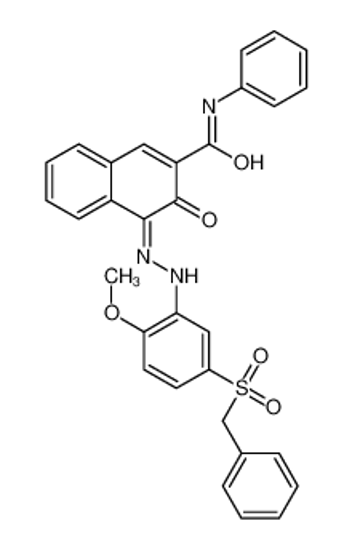 Imagem de (4Z)-4-[(5-benzylsulfonyl-2-methoxyphenyl)hydrazinylidene]-3-oxo-N-phenylnaphthalene-2-carboxamide
