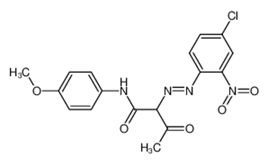 Picture of 2-[(4-chloro-2-nitrophenyl)azo]-N-(4-methoxyphenyl)-3-oxobutyramide