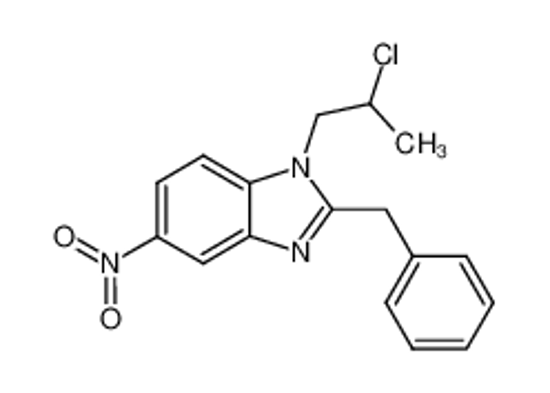 Picture of 2-benzyl-1-(2-chloro-propyl)-5-nitro-1H-benzoimidazole
