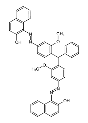 Imagem de (1Z)-1-[[2-methoxy-4-[[3-methoxy-4-[(2Z)-2-(2-oxonaphthalen-1-ylidene)hydrazinyl]phenyl]-phenylmethyl]phenyl]hydrazinylidene]naphthalen-2-one