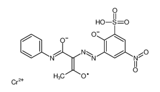 Picture of chromium(3+),(2Z)-2-[(5-nitro-2-oxido-3-sulfonatophenyl)hydrazinylidene]-3-oxo-N-phenylbutanimidate