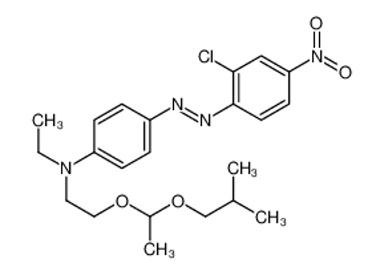 Picture of 4-[(2-chloro-4-nitrophenyl)diazenyl]-N-ethyl-N-[2-[1-(2-methylpropoxy)ethoxy]ethyl]aniline