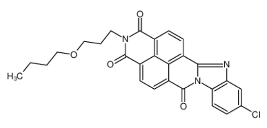 Picture of 2-(3-butoxypropyl)-10-chlorobenzimidazo[2,1-b]benzo[lmn][3,8]phenanthroline-1,3,6(2h)-trione
