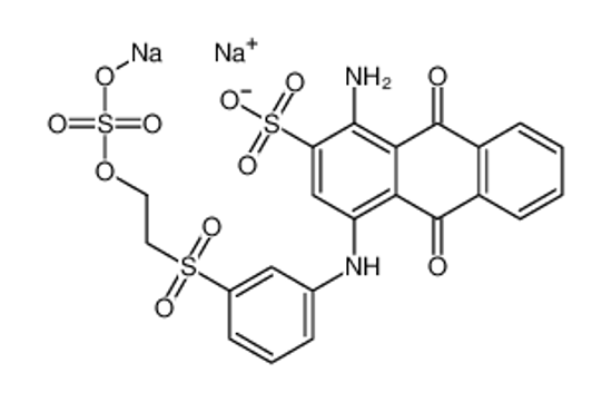 Picture of disodium,1-amino-9,10-dioxo-4-[3-(2-sulfonatooxyethylsulfonyl)anilino]anthracene-2-sulfonate