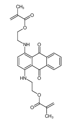 Изображение 2-[[4-[2-(2-methylprop-2-enoyloxy)ethylamino]-9,10-dioxoanthracen-1-yl]amino]ethyl 2-methylprop-2-enoate