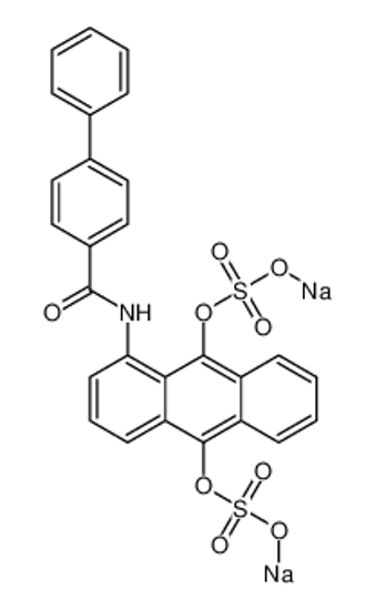 Picture of disodium 1-[[[1,1'-biphenyl]-4-ylcarbonyl]amino]anthracene-9,10-diyl disulphate