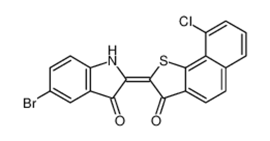 Picture of (2E)-5-bromo-2-(9-chloro-3-oxobenzo[g][1]benzothiol-2-ylidene)-1H-indol-3-one