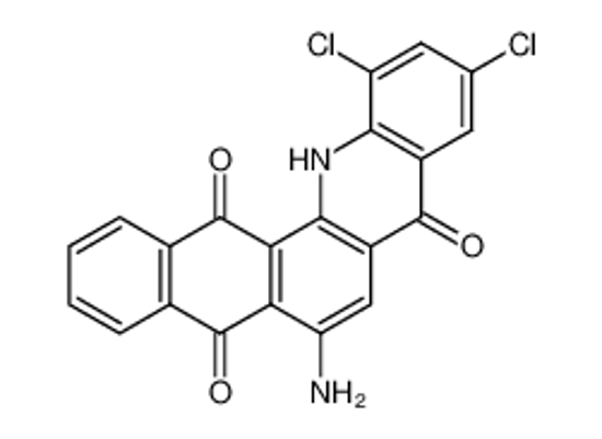 Picture of 6-amino-10,12-dichloro-13H-naphtho[2,3-c]acridine-5,8,14-trione