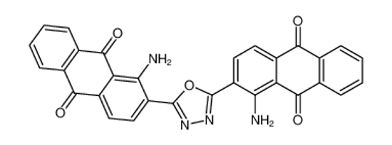 Picture of 2,2'-(1,3,4-oxadiazole-2,5-diyl)bis[1-aminoanthraquinone]