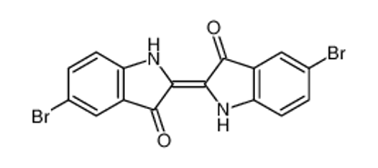 Picture of (2E)-5-bromo-2-(5-bromo-3-oxo-1H-indol-2-ylidene)-1H-indol-3-one