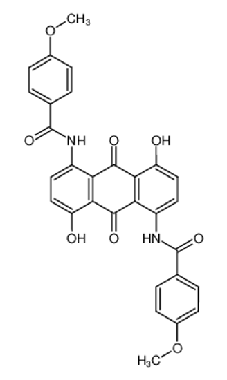 Picture of 1,5-dihydroxy-4,8-bis-(4-methoxy-benzoylamino)-anthraquinone