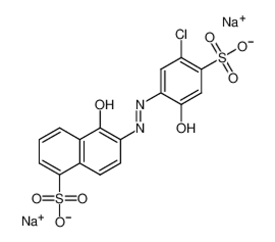 Picture of 6-(5-Chloro-2-hydroxy-4-sulfophenylazo)-5-hydroxy-1-naphthalenesulfonic acid disodium salt