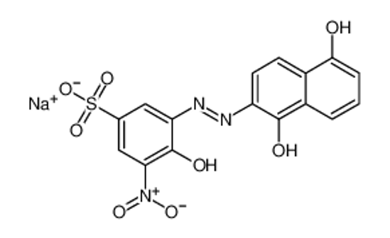 Picture of sodium 3-[(1,5-dihydroxy-2-naphthyl)azo]-4-hydroxy-5-nitrobenzenesulphonate