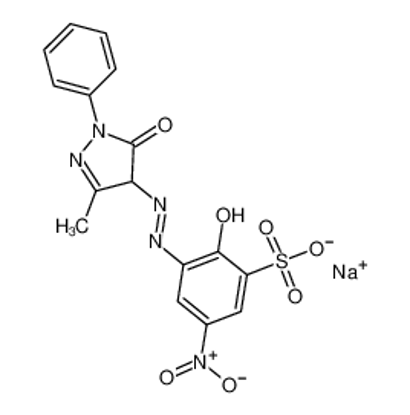 Показать информацию о sodium 3-[(4,5-dihydro-3-methyl-5-oxo-1-phenyl-1H-pyrazol-4-yl)azo]-2-hydroxy-5-nitrobenzenesulphonate