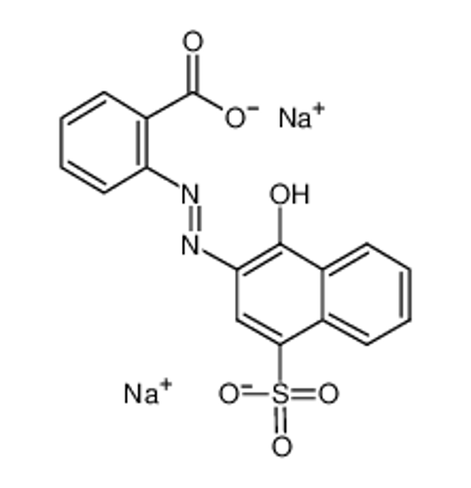Picture of disodium,2-[(2Z)-2-(1-oxo-4-sulfonatonaphthalen-2-ylidene)hydrazinyl]benzoate