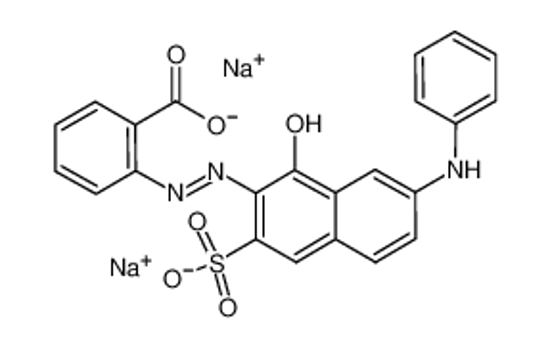 Picture of disodium,2-[(2E)-2-(7-anilino-1-oxo-3-sulfonatonaphthalen-2-ylidene)hydrazinyl]benzoate