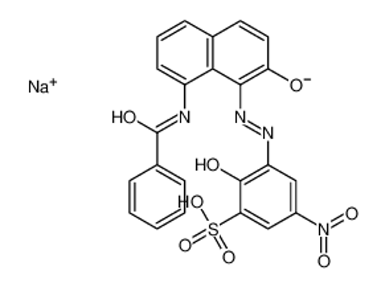 Picture of Sodium 3-{[8-(benzoylamino)-2-hydroxy-1-naphthyl]diazenyl}-2-hydr oxy-5-nitrobenzenesulfonate