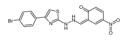 Изображение (6Z)-6-[[2-[4-(4-bromophenyl)-1,3-thiazol-2-yl]hydrazinyl]methylidene]-4-nitrocyclohexa-2,4-dien-1-one