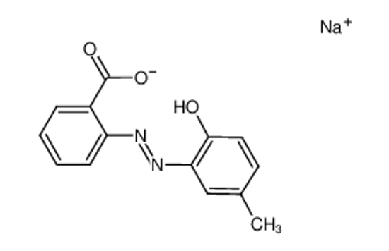 Picture of sodium 2-((2-hydroxy-5-methylphenyl)diazenyl)benzoate