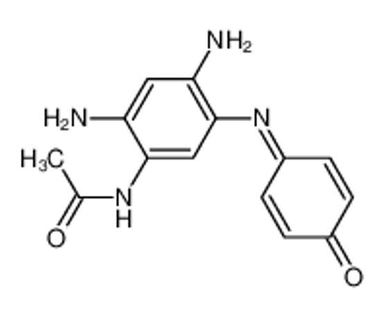 Picture of N-[2,4-diamino-5-[(4-oxocyclohexa-2,5-dien-1-ylidene)amino]phenyl]acetamide