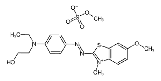 Picture of 2-[N-ethyl-4-[(6-methoxy-3-methyl-1,3-benzothiazol-3-ium-2-yl)diazenyl]anilino]ethanol,methyl sulfate